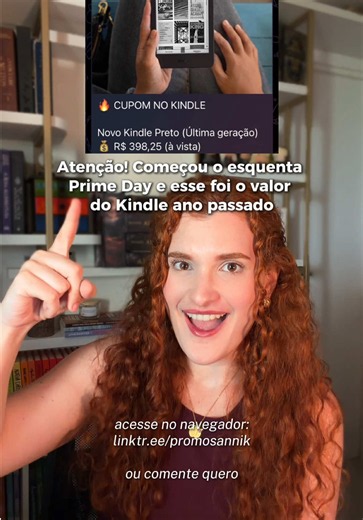 O prime day amazon já começou! Vem ver as ofertas do esquenta prime day 🔥 #primeday #kindle cupom kindle prime amazon