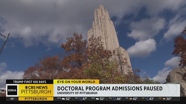 Pitt pauses doctoral program admissions