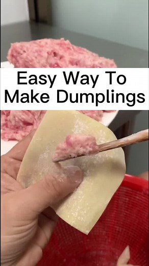 Easy way to make dumplings 🥟🥟🥟#dumpling #dumplings #dumplingtiktok #food #foodie #foodtiktok #cooking #make #wrap #fold #cute #delicious #howto #easy #tiktok #fyp #foryou #foryoupage