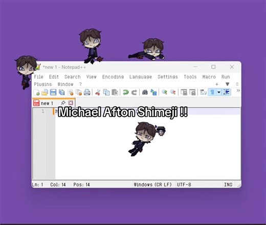 Michael Afton Shimeji: Fanart Creation
