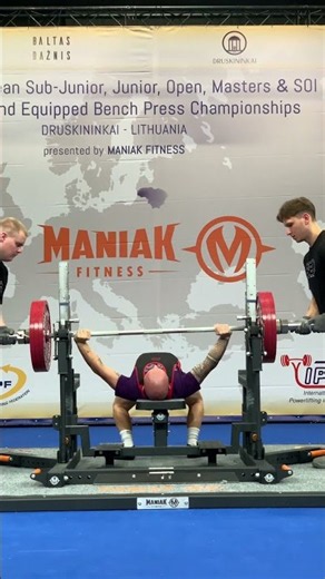 World Open & Junior Record Bench Press Classic with 180.5kg by Jaba Sepiashvili in the -59kg class