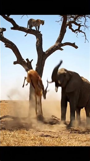 Unbelievable Rescue: Angry Elephant Saves a Deer. #AnimalRescue #Wildlife #Nature #deerrescue