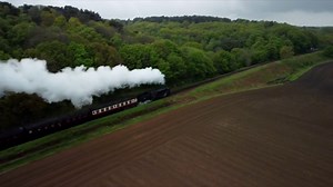 The Poppy Line: Steam train travels along line in Norfolk