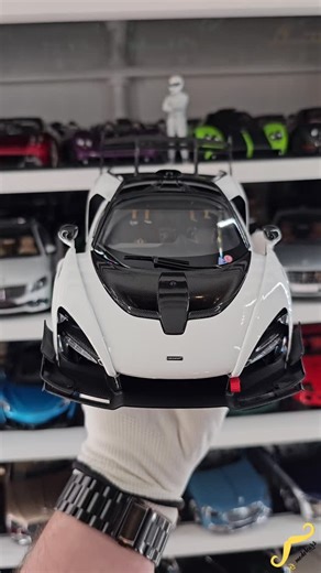 McLaren Senna GTR White - LCD Models / 1:18 / @lcdmodel / LCD18016-WH The McLaren Senna GTR is the most extreme evolution of the Senna, designed exclusively for the race track with no road-legal compromises. Built to deliver uncompromising performance, it features a heavily revised aerodynamic package that generates massive downforce, alongside aggressive bodywork, a fixed ride height, and slick racing tires. Every element is engineered to maximize grip, stability, and precision at high speeds. 