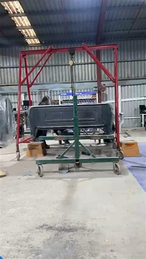 🔄 Onto the Rotisserie At the Finch Restorations paint shop we use a rotisserie to rotate vehicle bodies, to achieve a consistent, high-quality result on every surface. In this time-lapse, watch as a vehicle body section is transferred from its dolly stands onto the rotisserie, ready for its next stage of restoration. #FinchRestorations #ClassicCarRestoration #AutoPainting #RestorationInProgress #RotisserieRestoration #ArtOfTheAutomobile | Finch Restorations