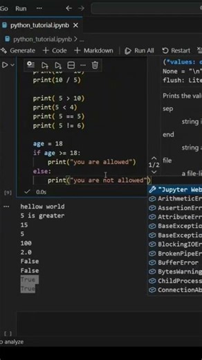 If Else in Python Programming #coding #programming #python #pythonbeginner