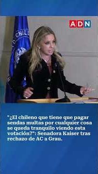 Senator Kaiser reacts sharply following the rejection of the constitutional impeachment against Grau