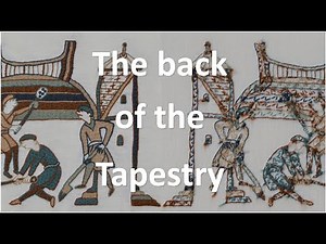 The Back of a Bayeux Tapestry inspired embroidery