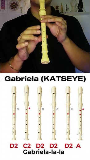 KATSEYE - Gabriela (Flute Recorder Tutorial) #Shorts #Katseye #Gabriela #Recorder #Cover #Tutorial