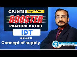 Demo 01| Supply under GST | Booster Question Practice Must DO List Solving 2025 Exams | VB Sir