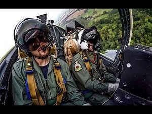 Low level flying in North, Mid Wales. Cockpit View - (Just out of LFA7 Mach Loop)