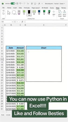 You can now use Python in Excel @globaltech581 #Excel #database #pythoninexcel #exceldata