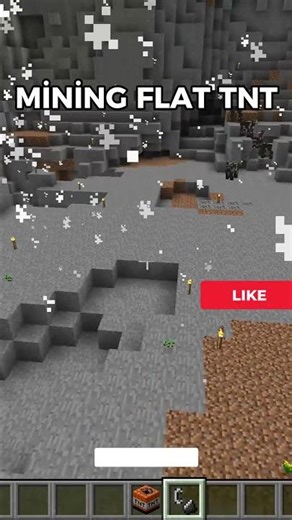 Minecraft Mining Flat TNT Explosion… 💥