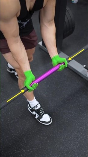 Smith Machine Row grip widths & muscle growth #gym #fitneess #bodybuilding #reels #shorts #exercise