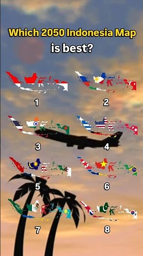 Which is the best 2050 Indonesian map🇮🇩? #world #indonesia #map #geography #flag #country #comment