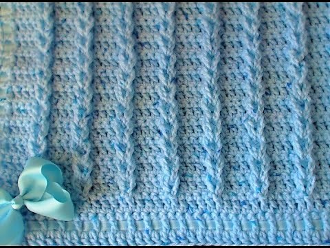 Crochet Blanket Jacobs Ladder EASY and QUICK pattern for beginners
