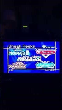 Sneak Peeks Menu from Disney Platinum Edition DVDs (Part 1)