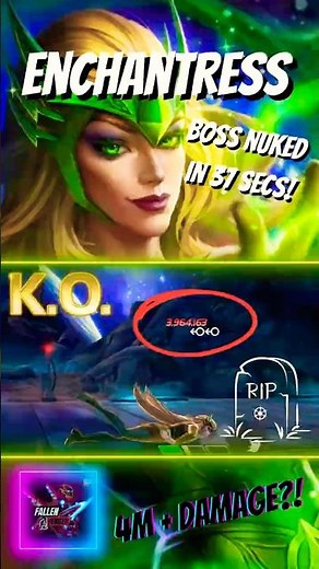 MCOC: 3.3M HP Enchantress War Boss Deleted in 37 Seconds… 🤯