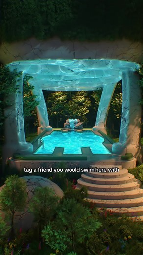 secret spot: jungle swim #aesthetic #pool #hidden #3dart