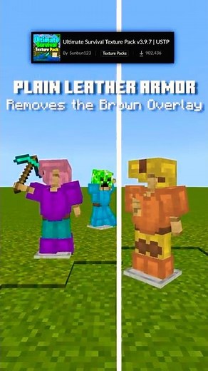 The ONLY Texture Pack you NEED | Bedrock | 55+ Features | Pt.2 #Shorts