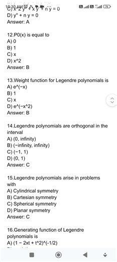 SPECIAL FUNCTIONS (HERMITE, BESSEL, LAGUERRE, LEGENDRE) tsset, apset practice bits, important bits