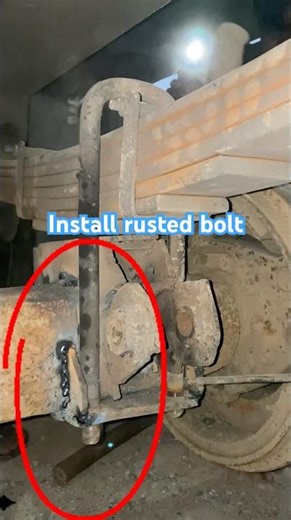 Install Rusted Bolt. #tools #tips #machine #asmr #repair #skill #shorts