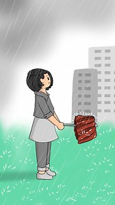 4M views · 105K reactions | Current Weather ⛈️☀️ #animation #cartoon #samimasraboni #reel #short #rainydays #weather #art | Samima Sraboni | Facebook