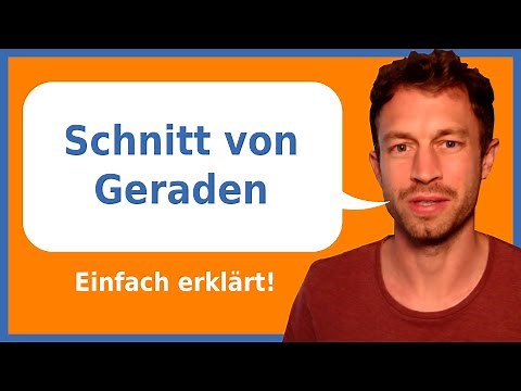 Schnitt von Geraden | Schnittpunkt bestimmen (einfach erklärt) | Herr Locher