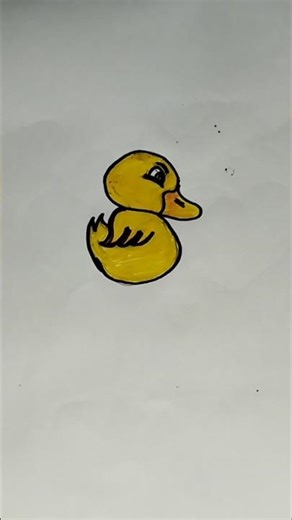 how to draw a duck 🦆#cocomelon #art #viral #easydrawing #painting #sketch #duck #shorts #shorts