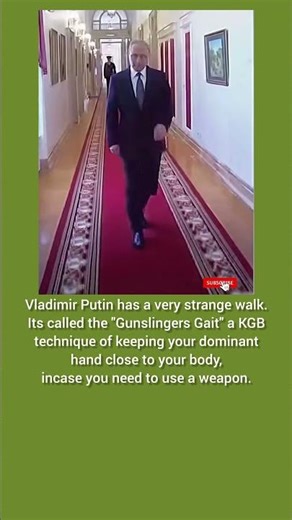 Why Putin Walks Like This... 🕵️‍♂️ #shorts