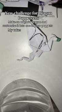 If you do this, tag me! #cosmocxt #paperart #papercrafts #puppet #origami #challenge #artist