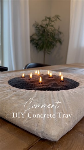 21K views · 102 reactions | Comment DIY concrete tray for the link to this easy step by step tutorial! #fotoncandle #pearledcandle #candle #candlelover #candleaddict #interiordesign #nontoxicliving #nontoxiccandles #homedecor #diy #centerpiece #fyp #founditonamazon | Foton Pearled Candle | Facebook