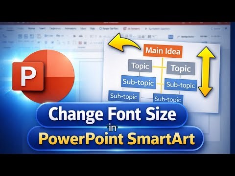 How to Change Font Size in PowerPoint SmartArt | SmartArt Text Formatting
