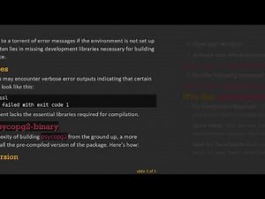 Resolving ModuleNotFoundError: How to Successfully Install psycopg2 in Your Virtual Environment