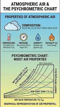 Properties of atmospheric air and Psychrometric chart,