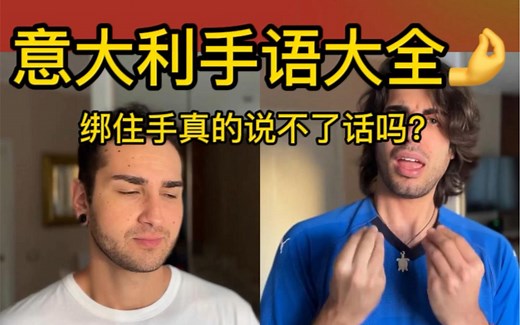 意大利人常用的几类手势教学