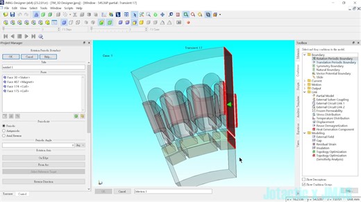JMAG Designer 3D 马达电磁分析