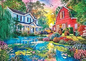 Buffalo Games - Dominic Davison - Old Country Farmhouse - 500 Piece Jigsaw Puzzle for Adults Challenging Puzzle Perfect for Game Nights - Finished Puzzle Size is 21.25 x 15.00