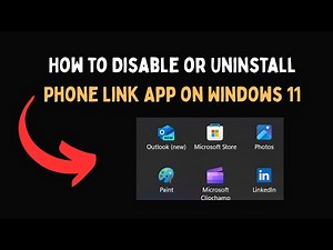 How to Disable or Uninstall Phone Link App on Windows 11