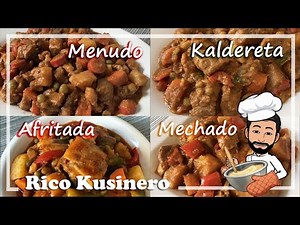 MENUDO - MECHADO - AFRITADA - KALDERETA | FILIPINO FAVORITE RECIPES | Rico Kusinero
