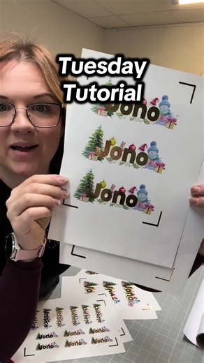 Replying to @LIWL-❤️ Tutorial Tuesday on some rather snazzy stickers! ✨ #essaraitch #tutorial #cricut #fyp