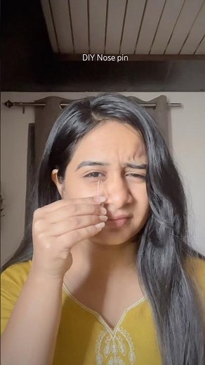 DIY Nose pin 🧷 From hook #shorts #trending #viral #ytshorts #youtubeshorts #diy