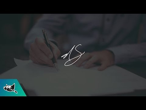 GIMP Tutorial: Use Your Signature as a Watermark
