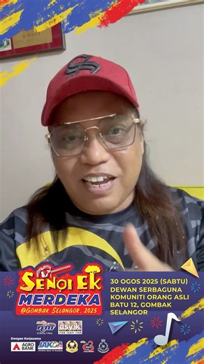 🗣️😎🎤🥁🎸🇲🇾 MINI SHOW SENOI EK MERDEKA 2025 30 Ogos 2025 (Sabtu)Dewan Serbaguna Komuniti Orang Asli Batu 12, Gombak, Selangor. 🎤🎼Mini Show Senoi Ek Merdeka 2025 yang menampilkan persembahan artis popular seperti Afee Utopia, Rina Kumpulan Eva, Mahanum Alip, Sroxx Band & Taleng Jelmol. 🎆🎇 Acara kemuncak sambutan Hari Kebangsaan & bunga api #SenoiEkMerdeka2025 #MoiNumMoi #MalaysiaMADANI #RakyatDisantuni | ASYIKfm