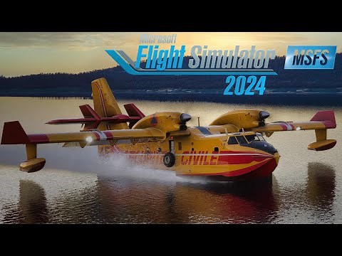 Canadair CL-415 Water Bomber | First Look/Start Up/Water Drop | MSFS 2024