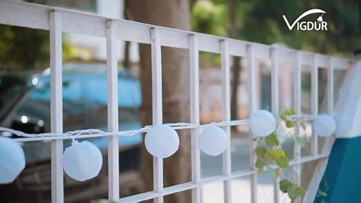White lantern string lights 