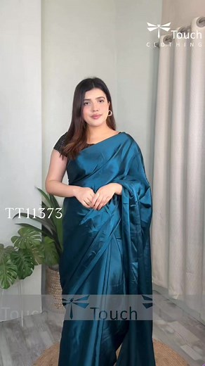 25K views · 103 reactions | QVVQ- Grace in every drape Design Code: TT11373 Length: 12 haat Width: 42 inches Fabric: Japani silk (Only Saree) #fashion #dress #outfitideas #outfitoftheday #ttouchclothing | TTouch Clothing | Facebook