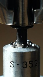 Close up look at how our splash anvil set takes place. One slow dry fire and one standard set through 2 layers of our 8oz chrome tanned leather. . . . . . . #toolbelt #leathertoolbelt #asmr #asmrvideo #toolbags #leatherwork #rivet #machinery | Akribis leather