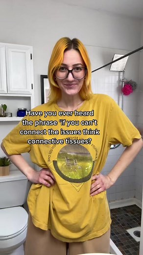 ‘If you can’t connect the issues, think connective tissues’. Drop the type of connective tissue disorder you have in the comments. Connective tissue disorders affect the body in a variety of ways, which is why I always recommend seeking genetic evaluation. ##connectivetissuedisorder##connectivetissueissue##geneticdisorder