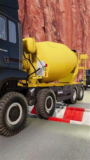 BeamNG.drive Truck vs Reverse Speed Bump Spintires Mudrunner Eps400